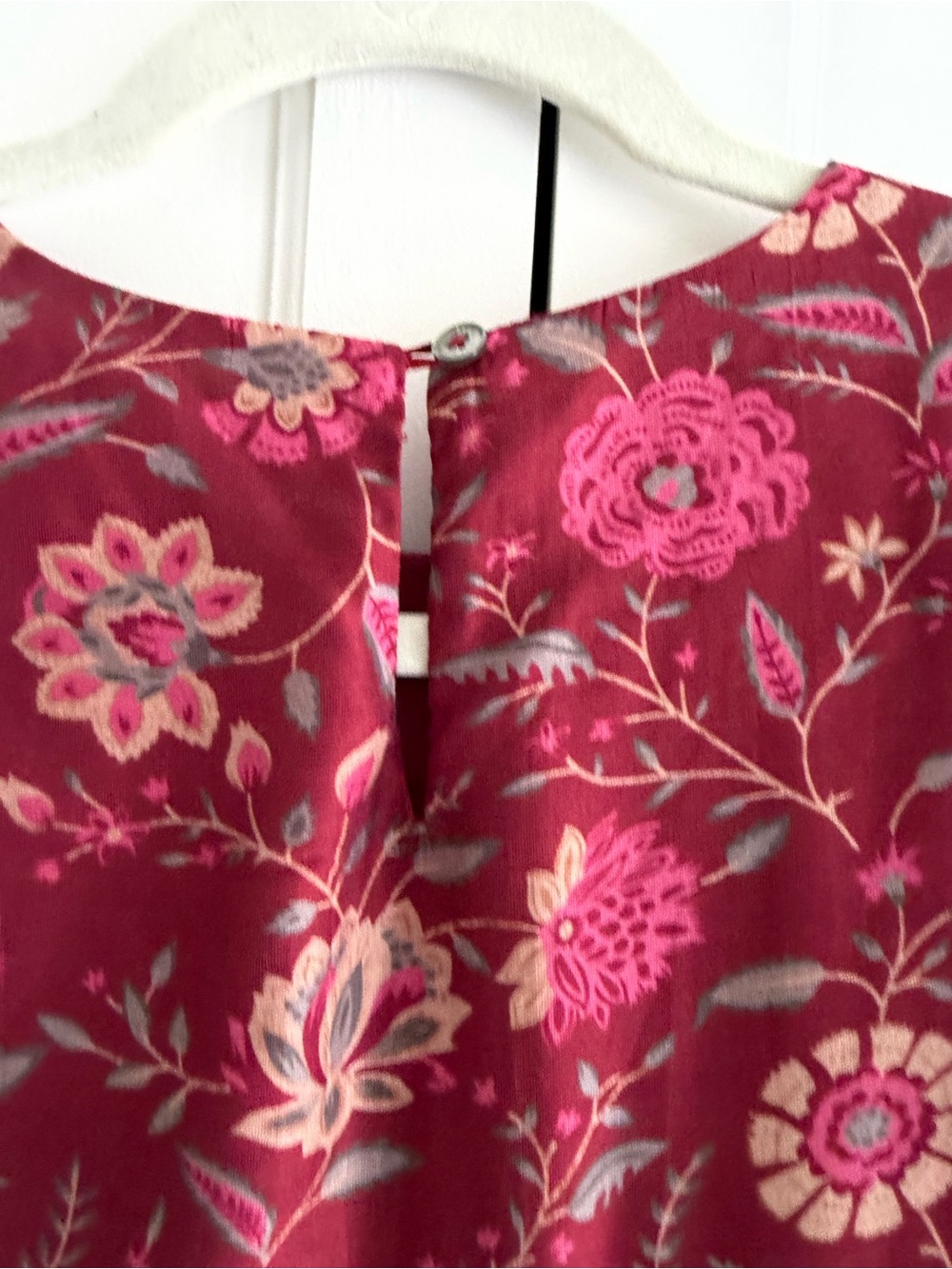 Sea Floral Ruffle Midi Dress - Picture 6 of 11